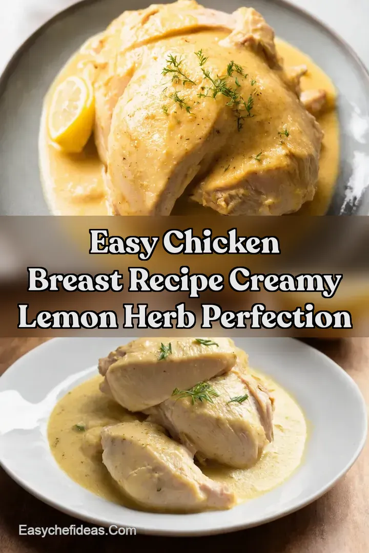 Easy Chicken Breast Recipe Creamy Lemon Herb Perfection