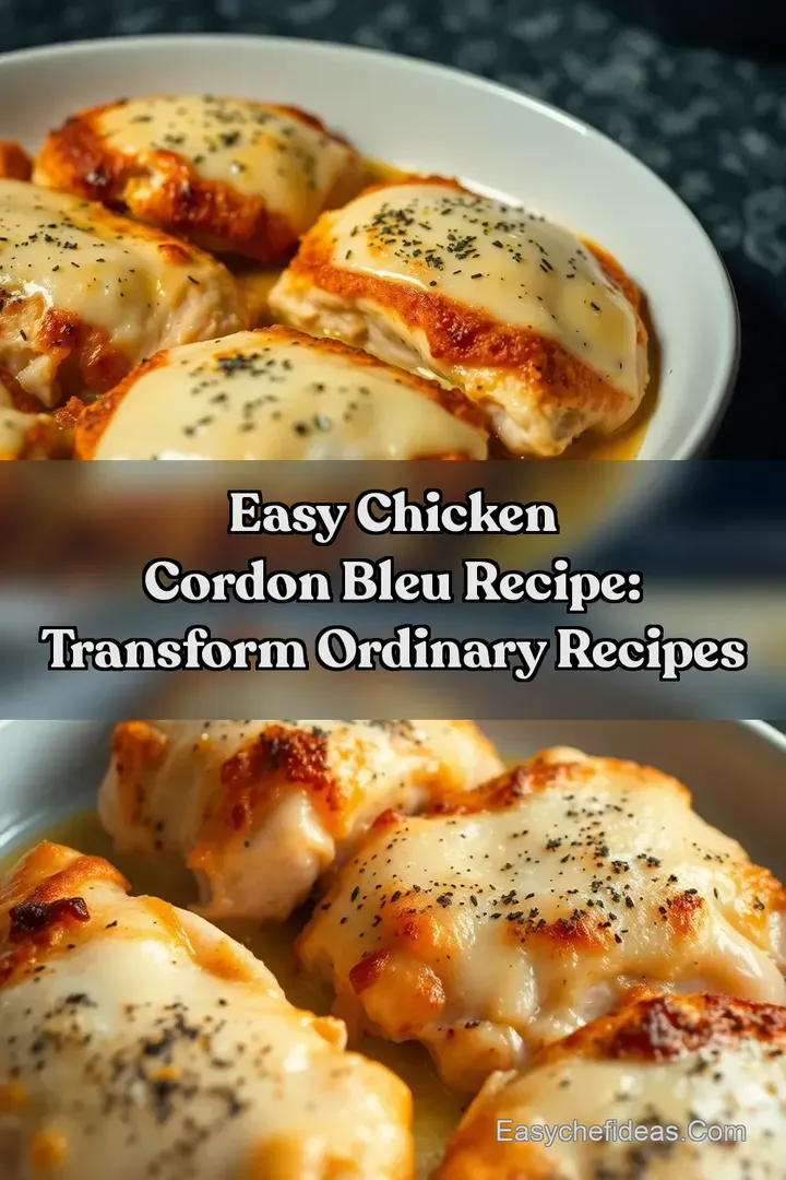 Easy Chicken Cordon Bleu Recipe: Transform Ordinary Recipes