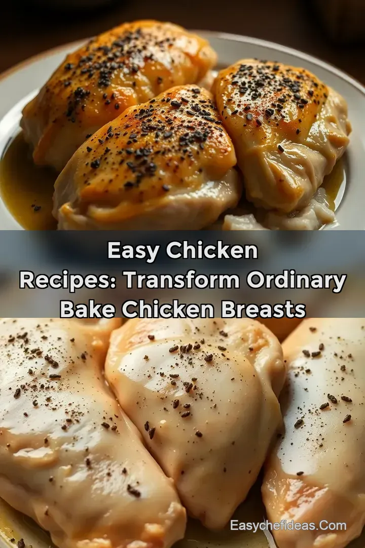 Easy Chicken Recipes: Transform Ordinary Bake Chicken Breasts