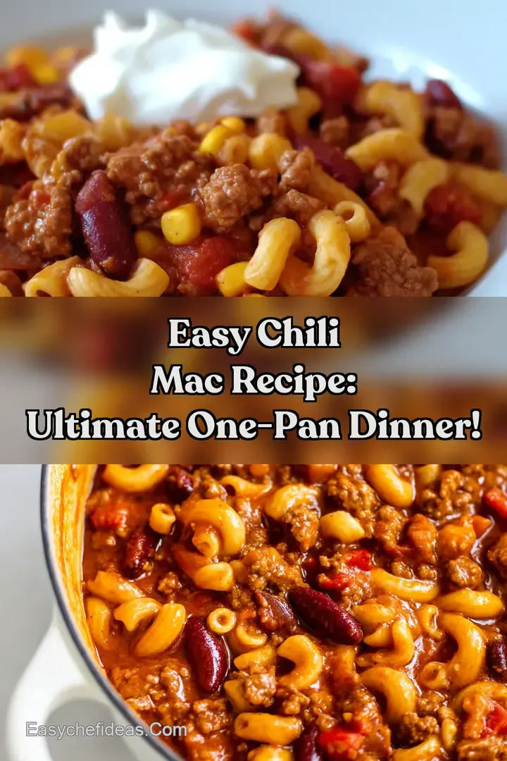 Easy Chili Mac Recipe: Ultimate One-Pan Dinner!