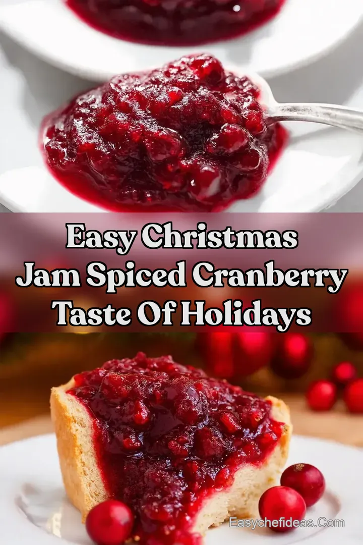 Easy Christmas Jam Spiced Cranberry Taste of Holidays