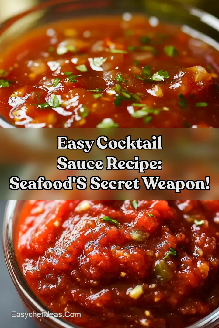 Easy Cocktail Sauce Recipe: Seafood s Secret Weapon!