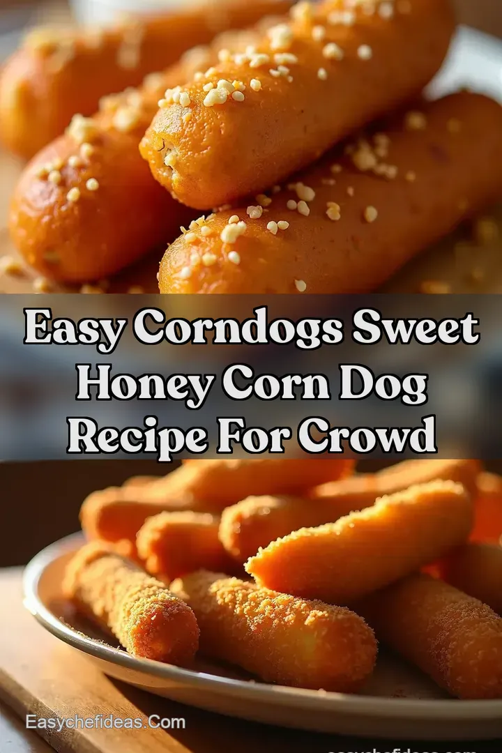 Easy Corndogs Sweet Honey Corn Dog Recipe For Crowd