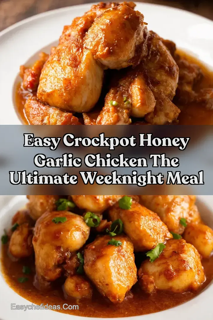 Easy Crockpot Honey Garlic Chicken The Ultimate Weeknight Meal
