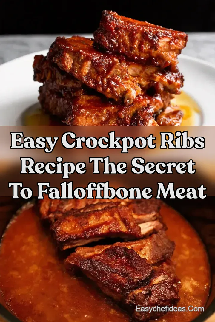 Easy Crockpot Ribs Recipe The Secret To FallOffBone Meat