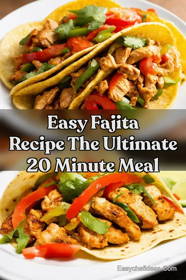 Easy Fajita Recipe The Ultimate 20 Minute Meal