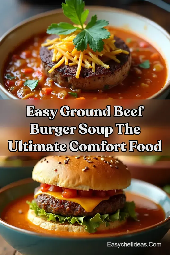 Easy Ground Beef Burger Soup The Ultimate Comfort Food