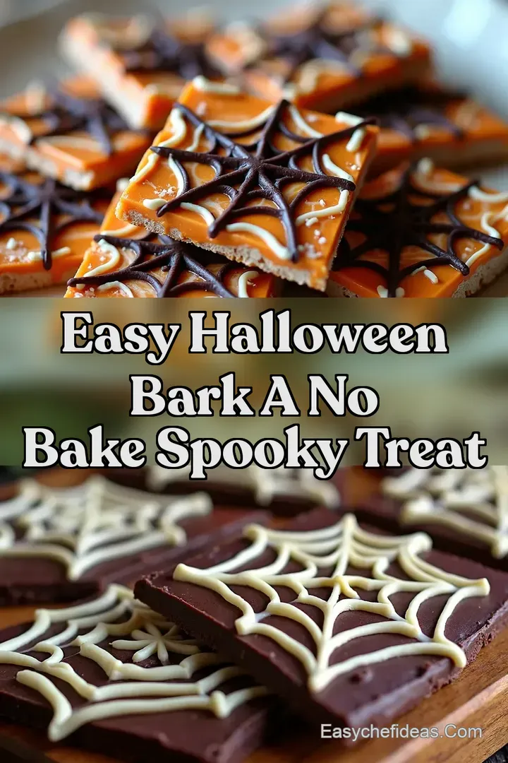 Easy Halloween Bark A No Bake Spooky Treat