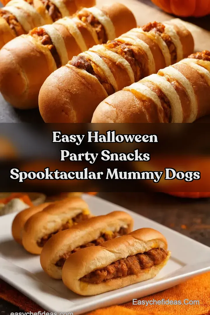 Easy Halloween Party Snacks Spooktacular Mummy Dogs