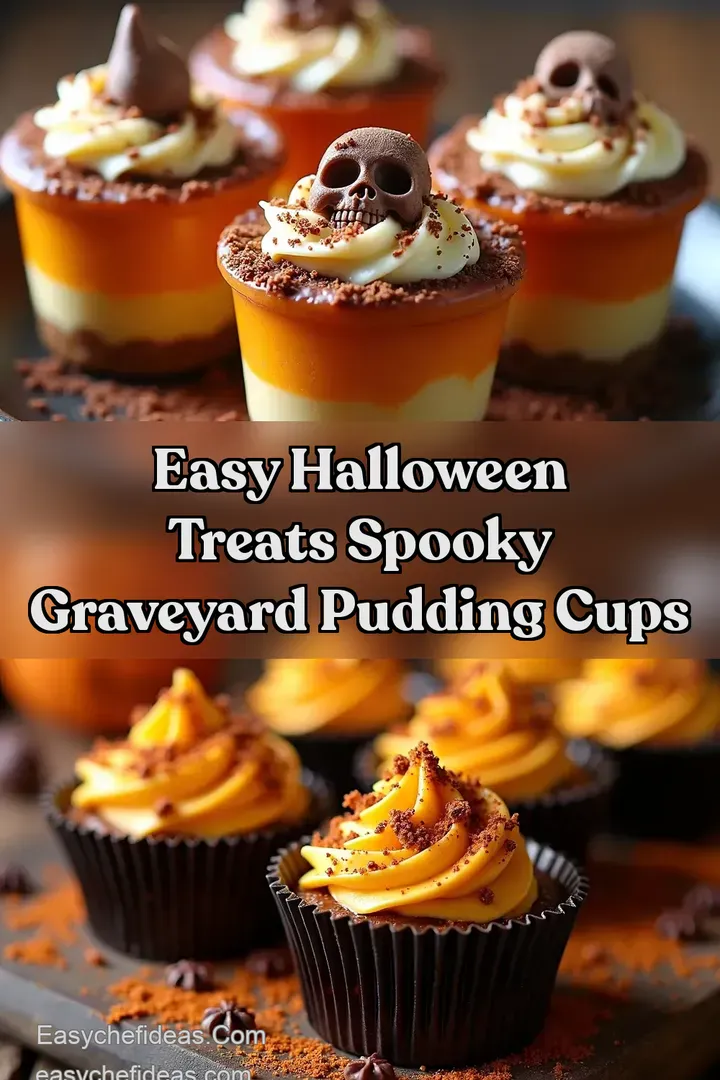 Easy Halloween Treats Spooky Graveyard Pudding Cups