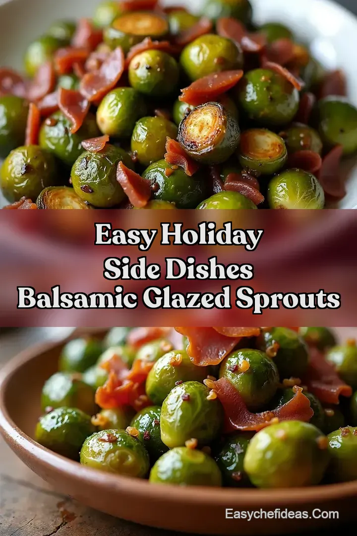 Easy Holiday Side Dishes Balsamic Glazed Sprouts