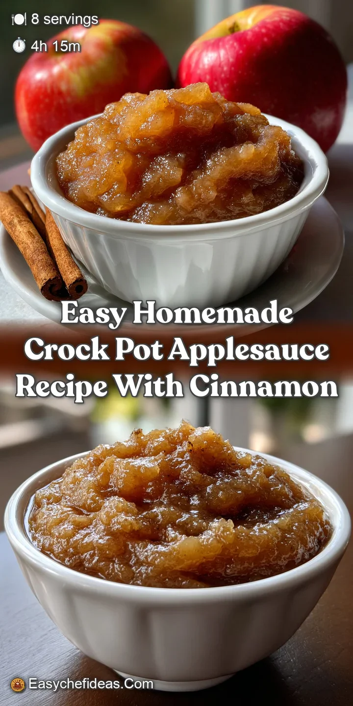 Close-up of bubbling applesauce, rich golden color with flecks of cinnamon. Soft and inviting, it looks warm and tastes de...