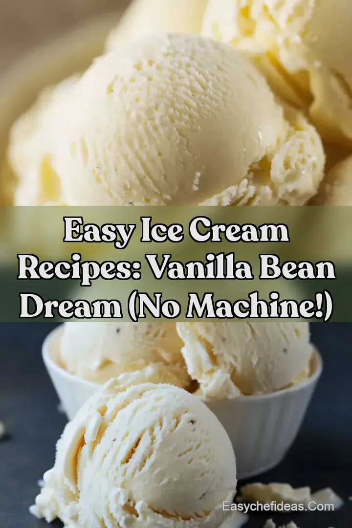 Easy Ice Cream Recipes: Vanilla Bean Dream (No Machine!)