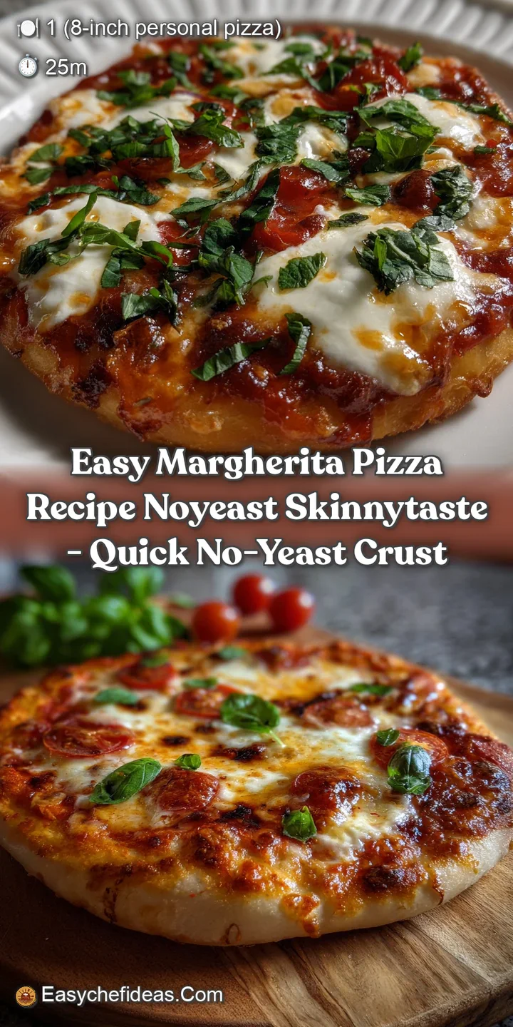 Easy Margherita Pizza Recipe NoYeast Skinnytaste - Quick No-Yeast Crust