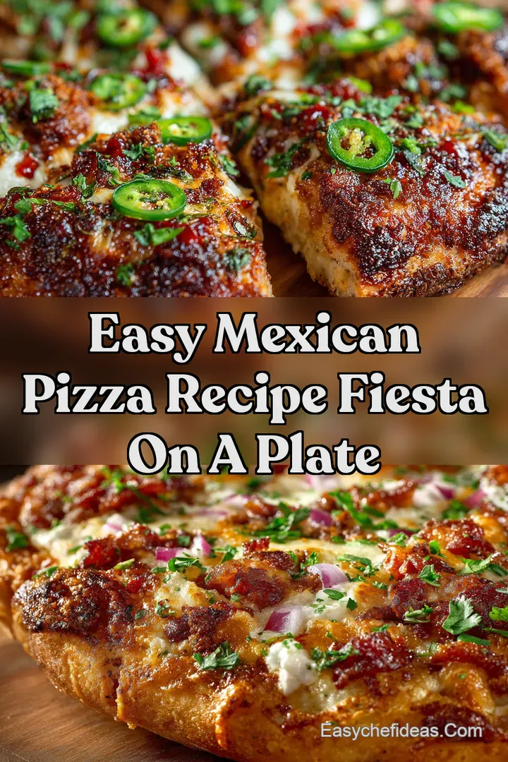 Easy Mexican Pizza Recipe Fiesta On A Plate