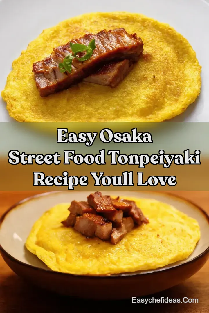 Easy Osaka Street Food Tonpeiyaki Recipe Youll Love