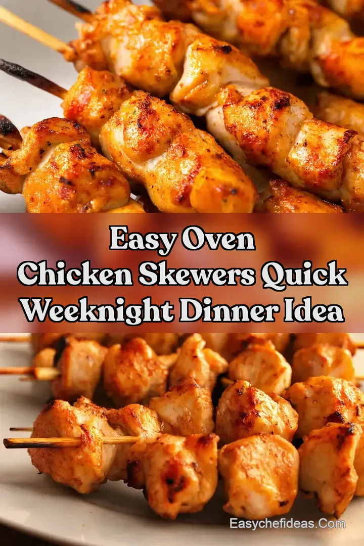 Easy Oven Chicken Skewers Quick Weeknight Dinner Idea