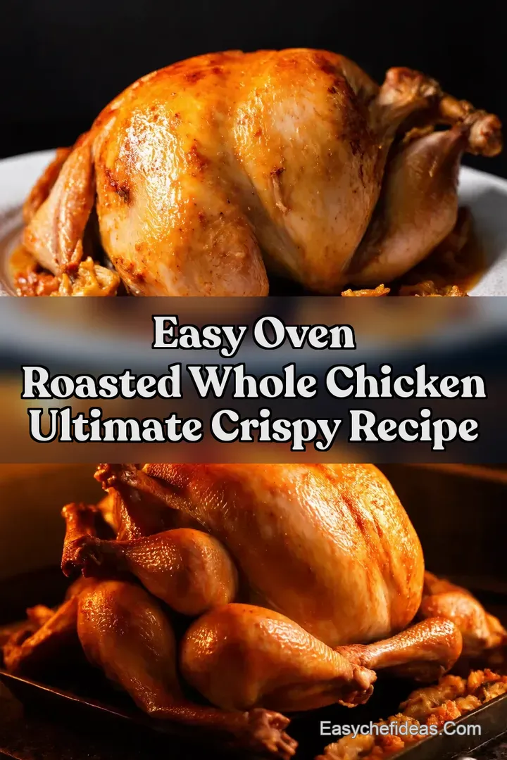 Easy Oven Roasted Whole Chicken Ultimate Crispy Recipe