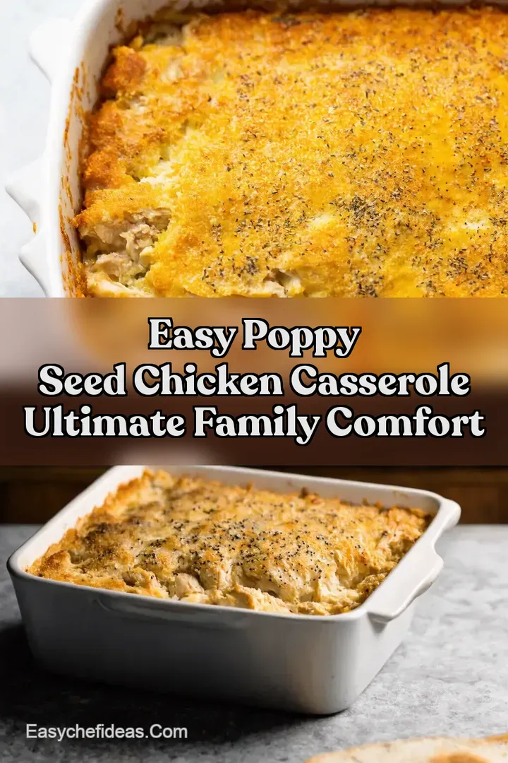 Easy Poppy Seed Chicken Casserole Ultimate Family Comfort