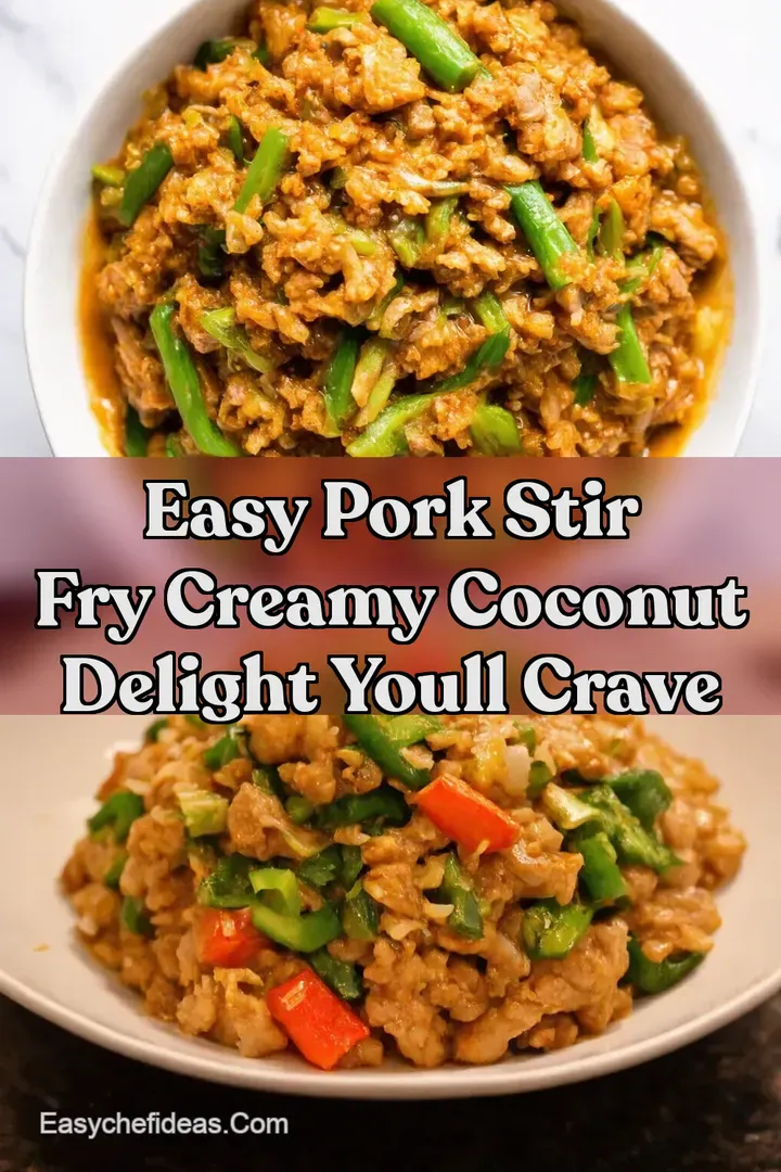 Easy Pork Stir Fry Creamy Coconut Delight Youll Crave