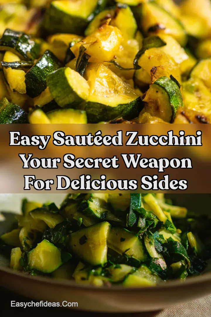 Easy Saut&eacute;ed Zucchini Your Secret Weapon for Delicious Sides