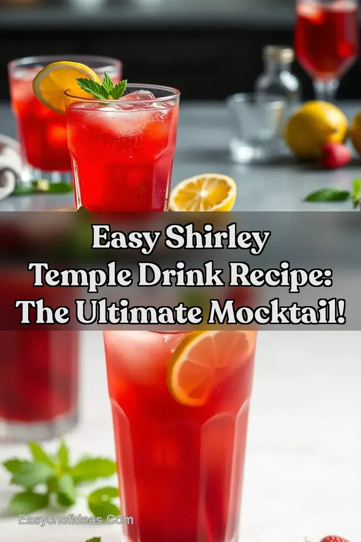 Easy Shirley Temple Drink Recipe: The Ultimate Mocktail!