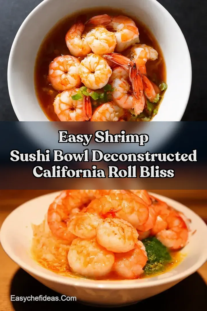 Easy Shrimp Sushi Bowl Deconstructed California Roll Bliss
