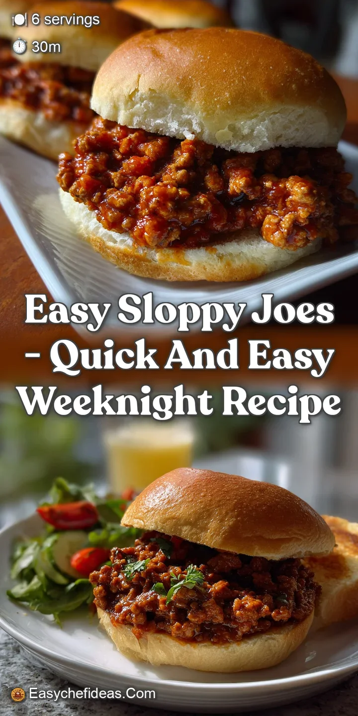 Easy Sloppy Joes - Quick and Easy Weeknight Recipe