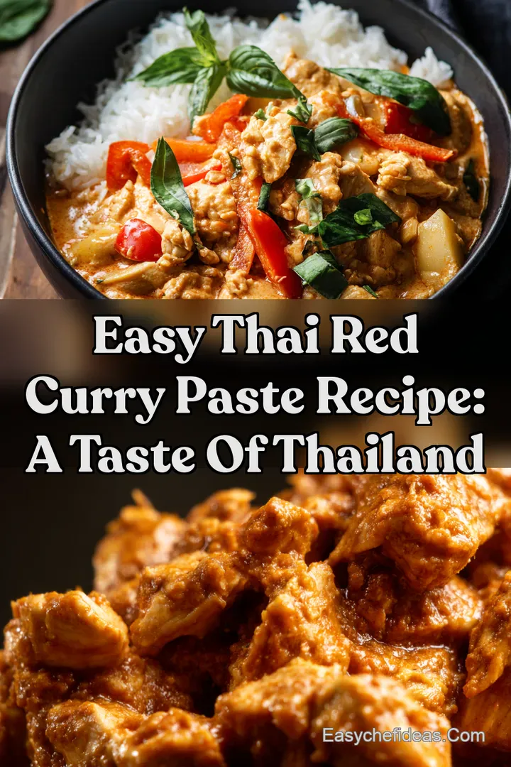 Easy Thai Red Curry Paste Recipe: A Taste of Thailand