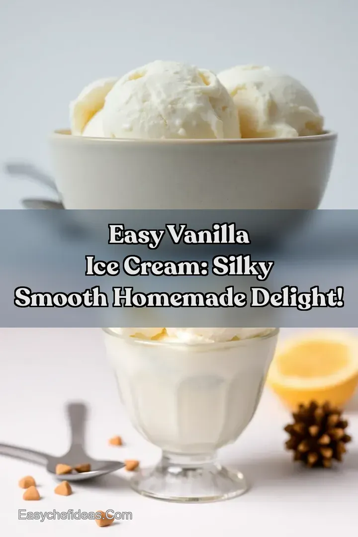 Easy Vanilla Ice Cream: Silky Smooth Homemade Delight!