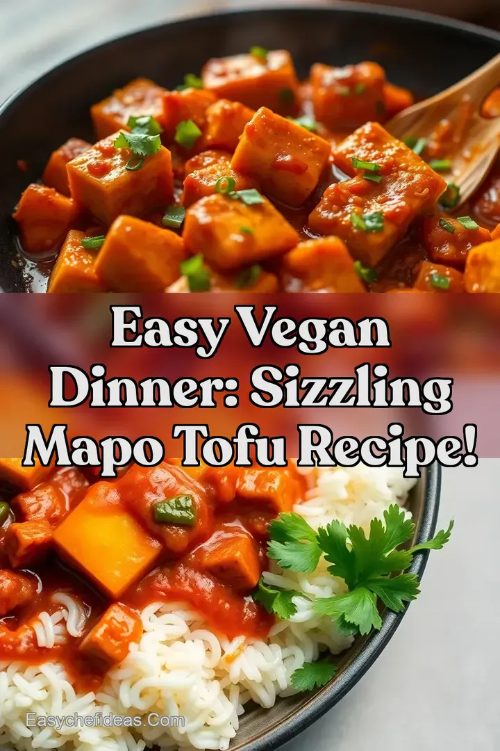 Easy Vegan Dinner: Sizzling Mapo Tofu Recipe!