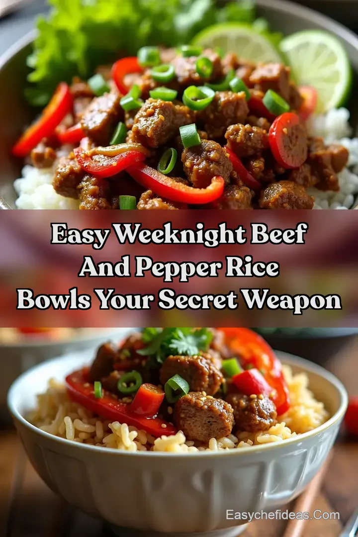 Easy Weeknight Beef And Pepper Rice Bowls Your Secret Weapon