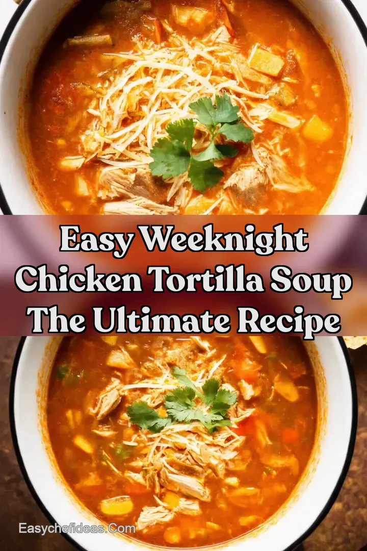 Easy Weeknight Chicken Tortilla Soup The Ultimate Recipe
