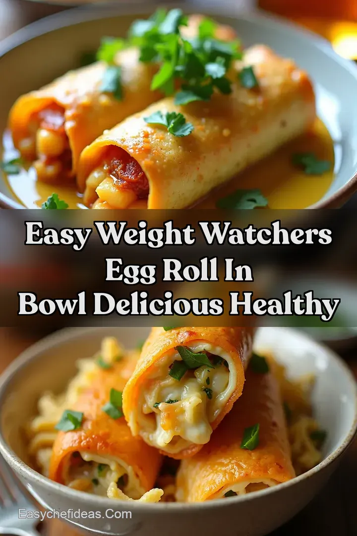 Easy Weight Watchers Egg Roll in Bowl Delicious Healthy