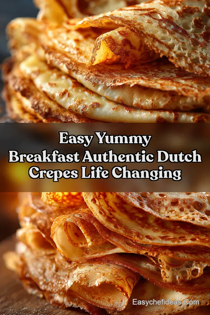Easy Yummy Breakfast Authentic Dutch Crepes Life Changing