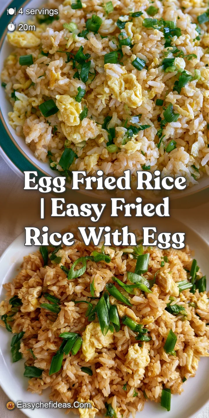 Close-up of fluffy yellow rice grains glistening with oil, mixed with scrambled egg and tender vegetables.