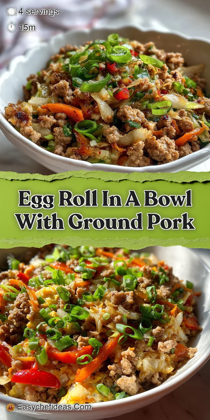 Close-up captures the juicy ground pork and colorful veggies, glistening with a rich sauce, promising a flavorful bite.