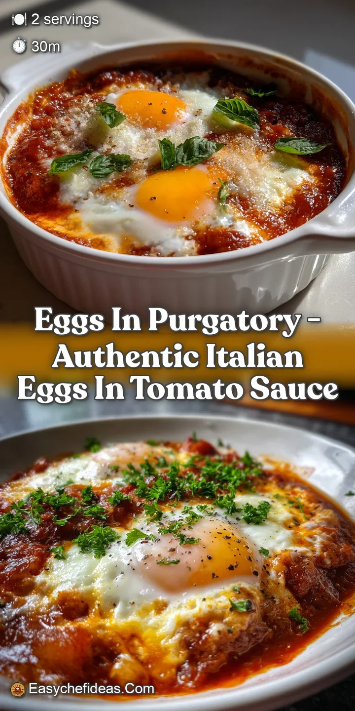 Eggs in Purgatory - Authentic Italian Eggs in Tomato Sauce