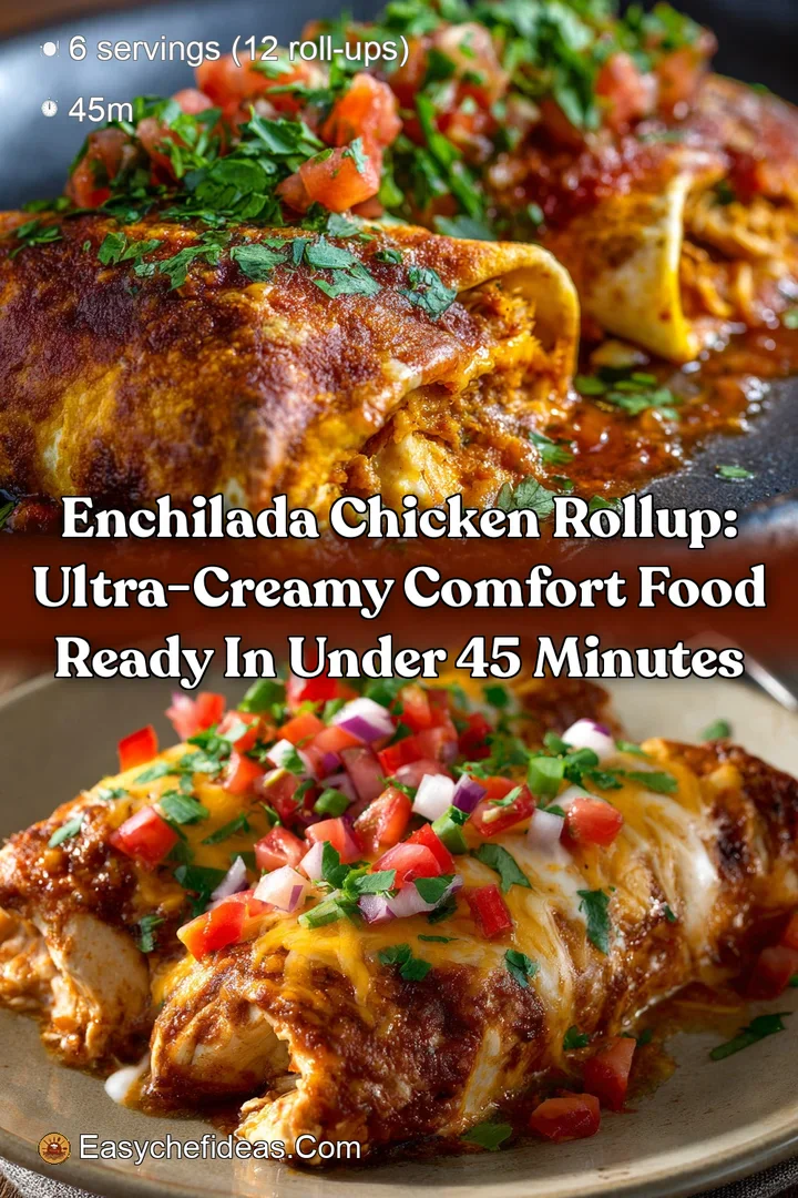 Enchilada Chicken RollUp: Ultra-Creamy Comfort Food Ready in Under 45 Minutes