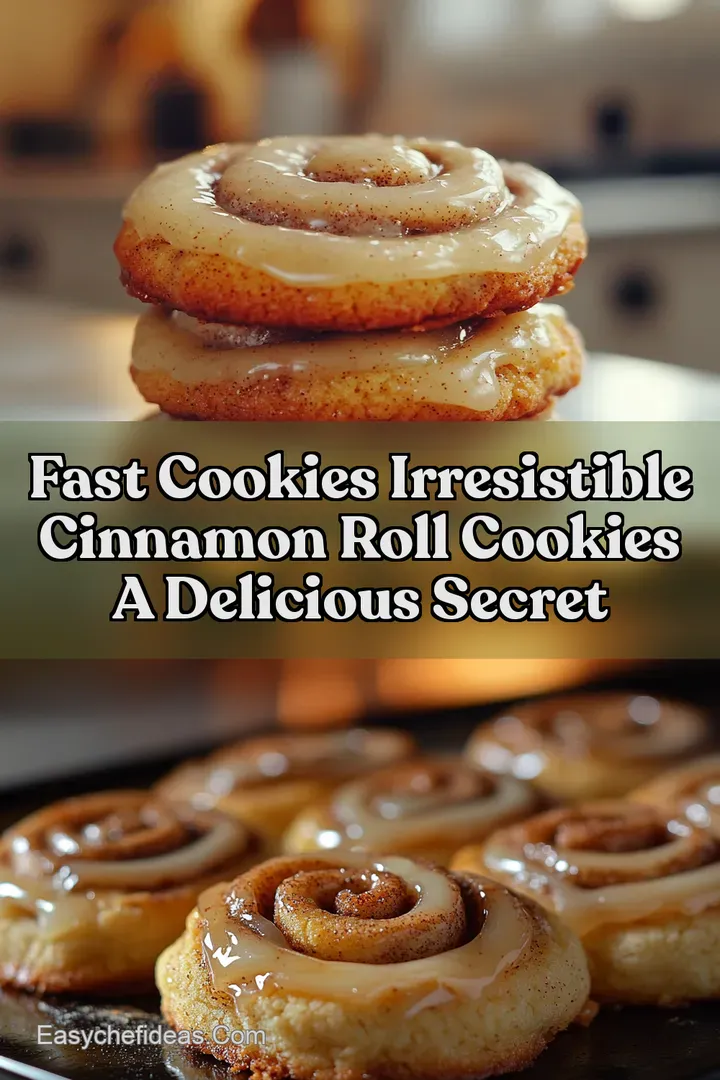 Fast Cookies Irresistible Cinnamon Roll Cookies A Delicious Secret