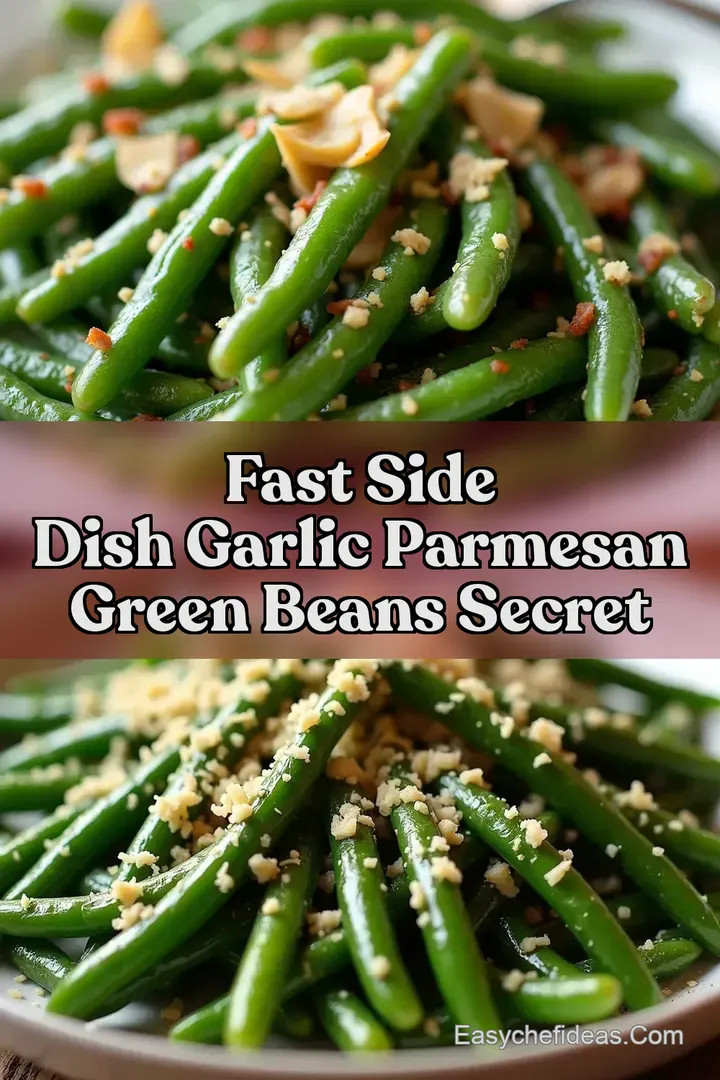 Fast Side Dish Garlic Parmesan Green Beans Secret