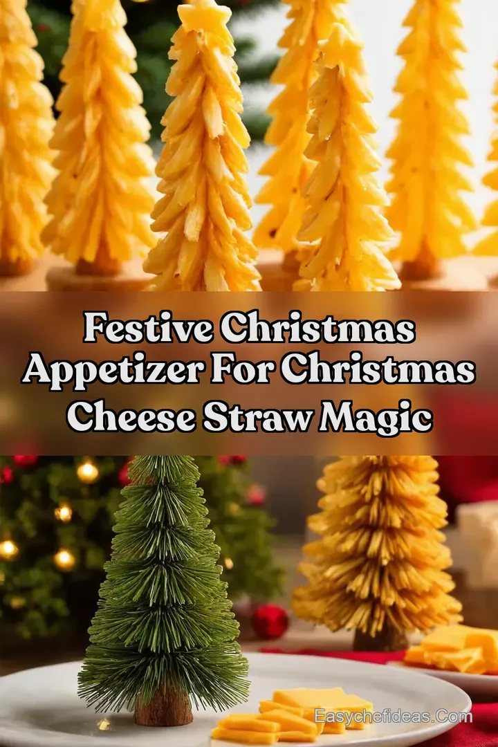 Festive Christmas Appetizer For Christmas Cheese Straw Magic