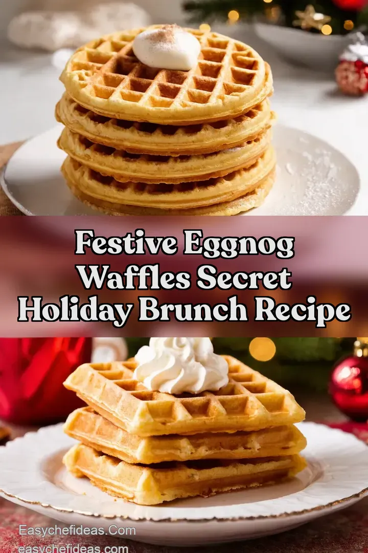 Festive Eggnog Waffles Secret Holiday Brunch Recipe