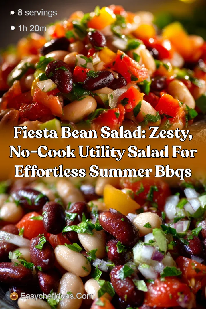 Fiesta Bean Salad: Zesty No-Cook Utility Salad for Effortless Summer BBQs