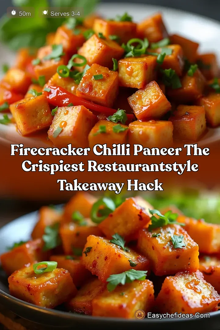 Firecracker Chilli Paneer The Crispiest RestaurantStyle Takeaway Hack