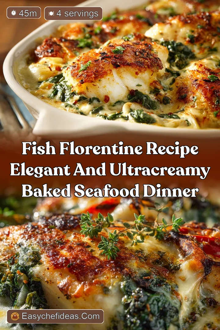 Fish Florentine Recipe Elegant and UltraCreamy Baked Seafood Dinner
