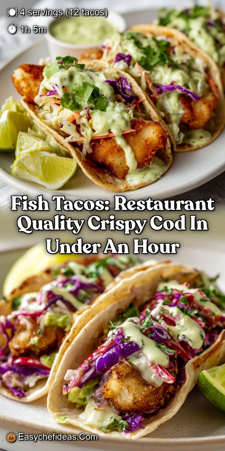 Fish Tacos: Restaurant Quality Crispy Cod in Under an Hour