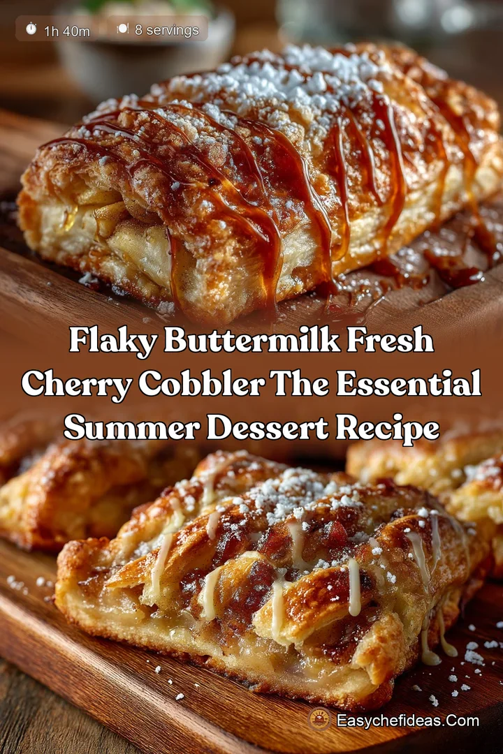 Flaky Buttermilk Fresh Cherry Cobbler The Essential Summer Dessert Recipe