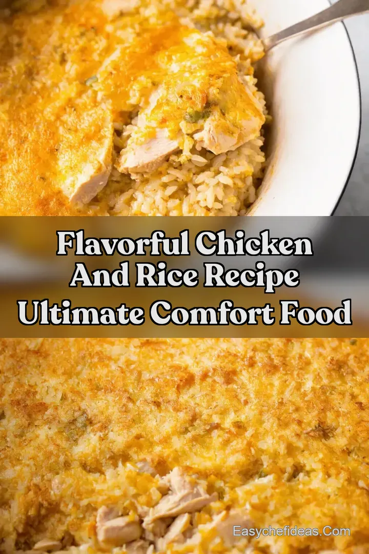 Flavorful Chicken and Rice Recipe Ultimate Comfort Food