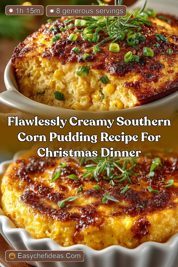Flawlessly Creamy Southern Corn Pudding Recipe for Christmas Dinner